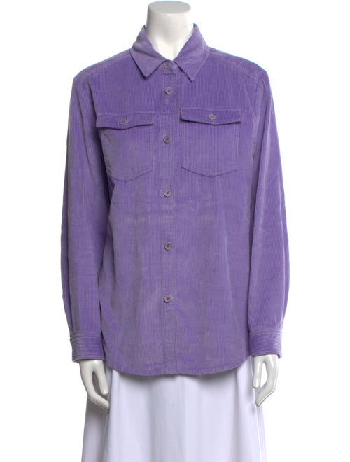 A.P.C. Long Sleeve Button-Up Top