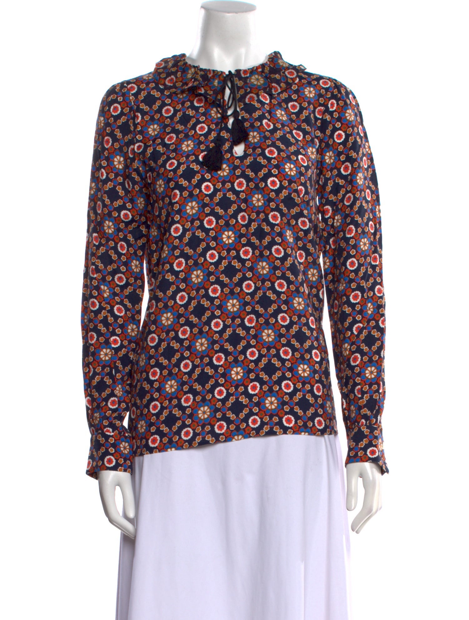 A.P.C. Printed Crew Neck Blouse