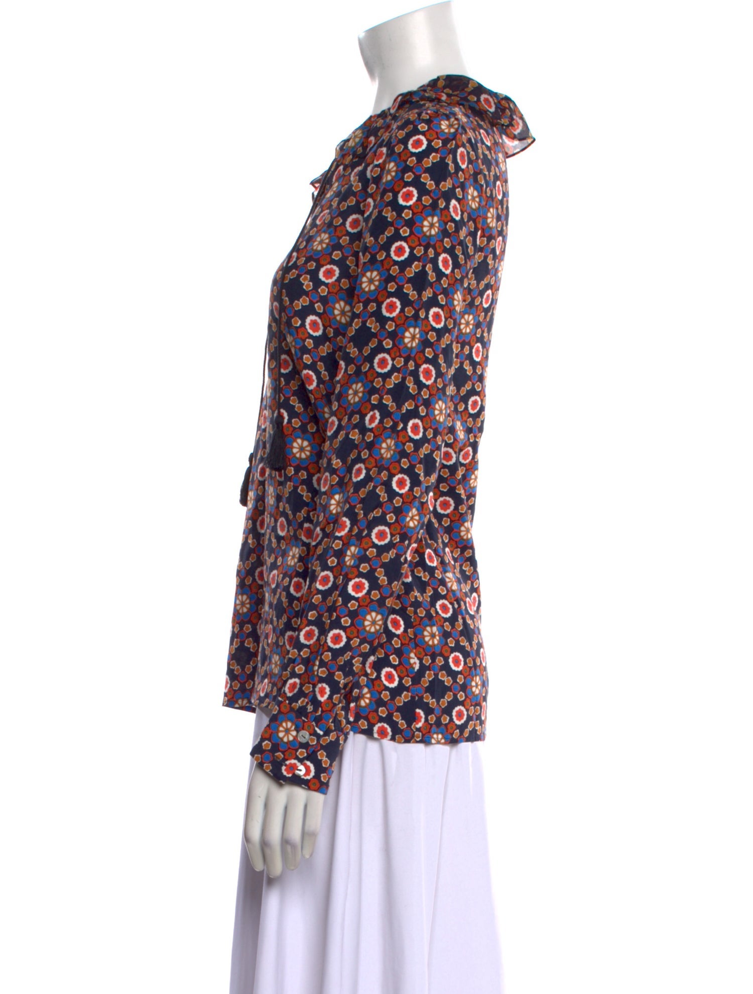 A.P.C. Printed Crew Neck Blouse