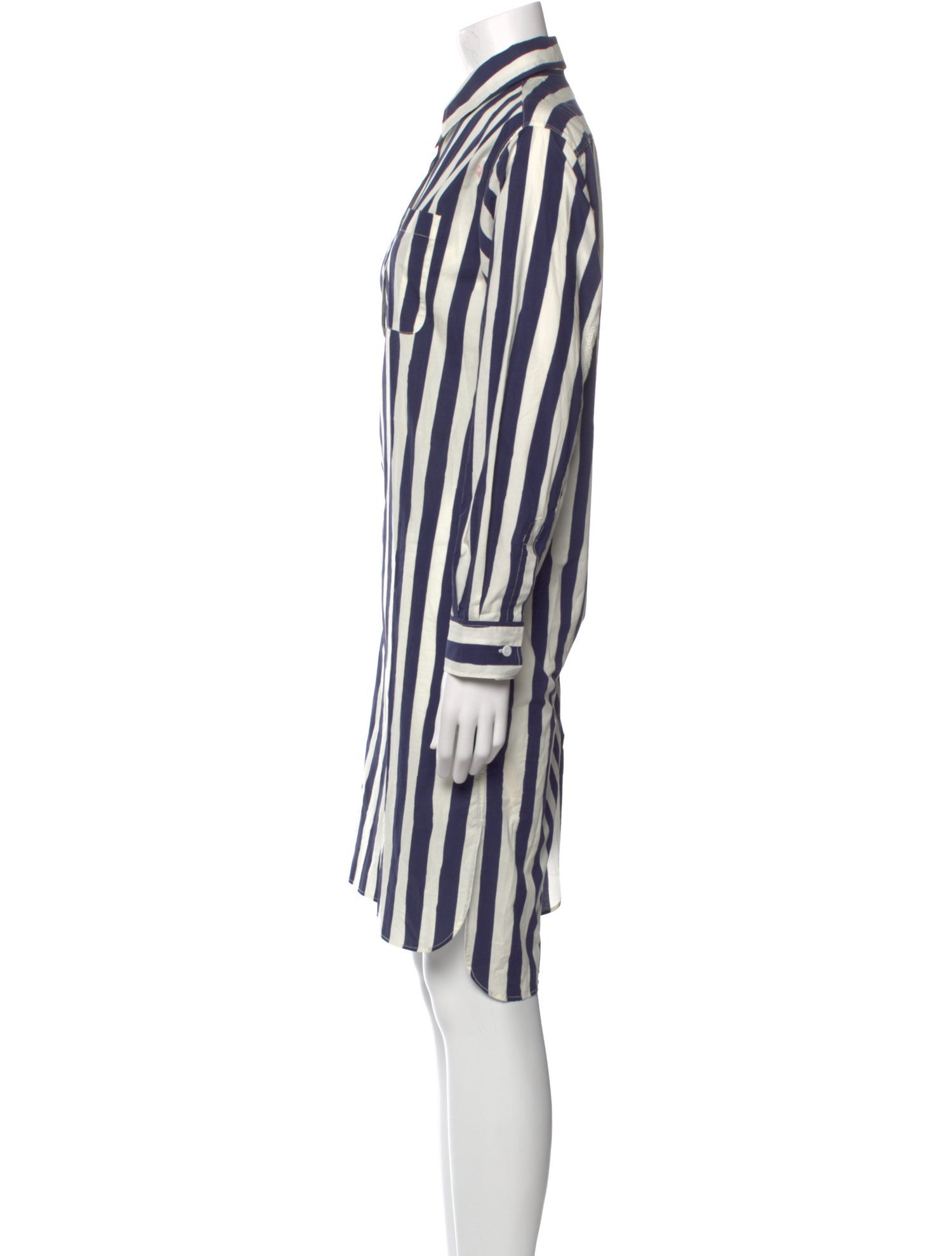 A.P.C. Striped Knee-Length Dress