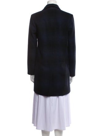 A.P.C. Wool Plaid Print Coat