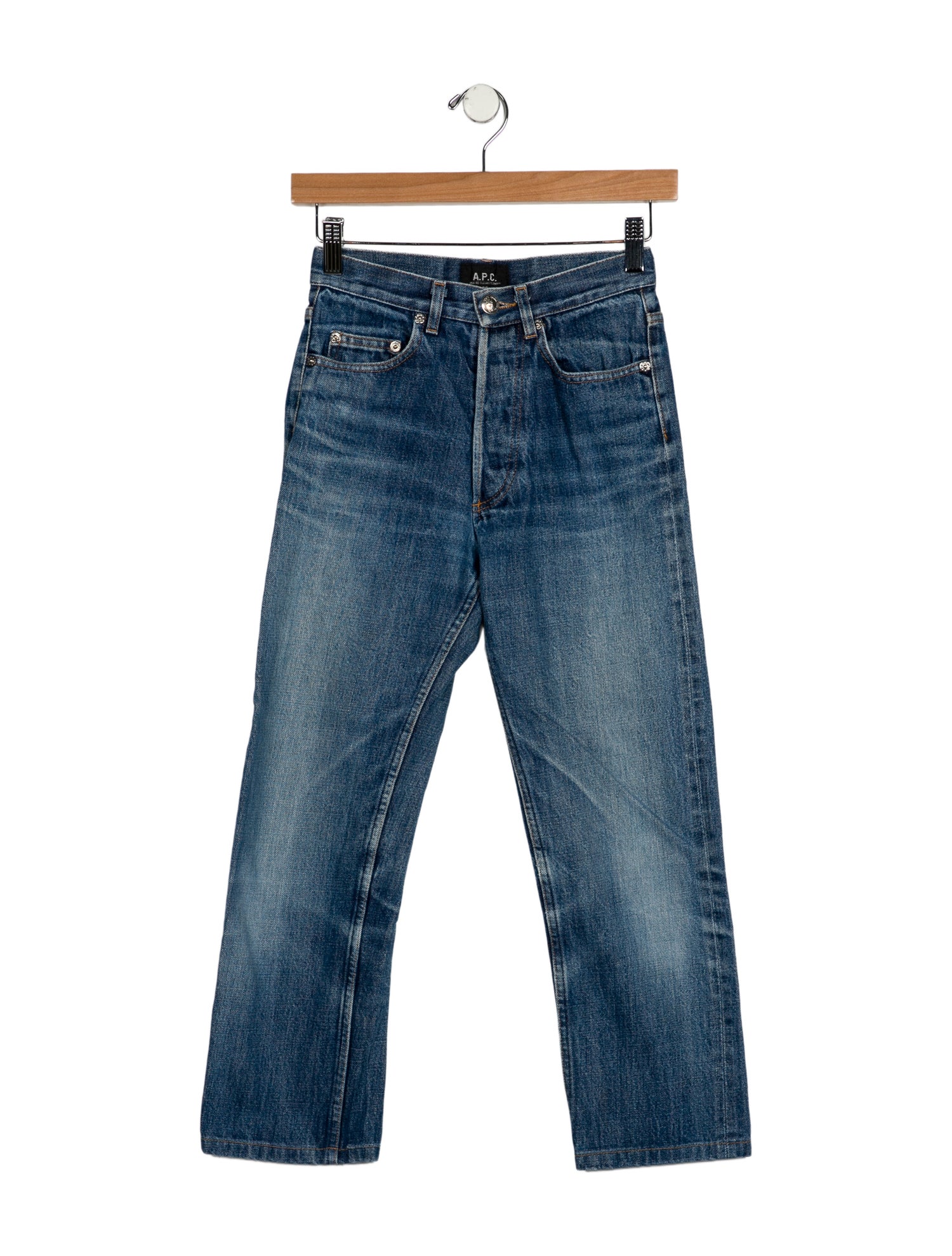 A.P.C. Mid-Rise Straight Leg Jeans