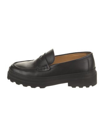 A.P.C. Leather Lasercut Accents Loafers