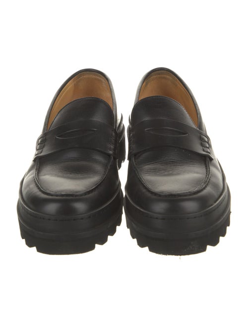 A.P.C. Leather Lasercut Accents Loafers