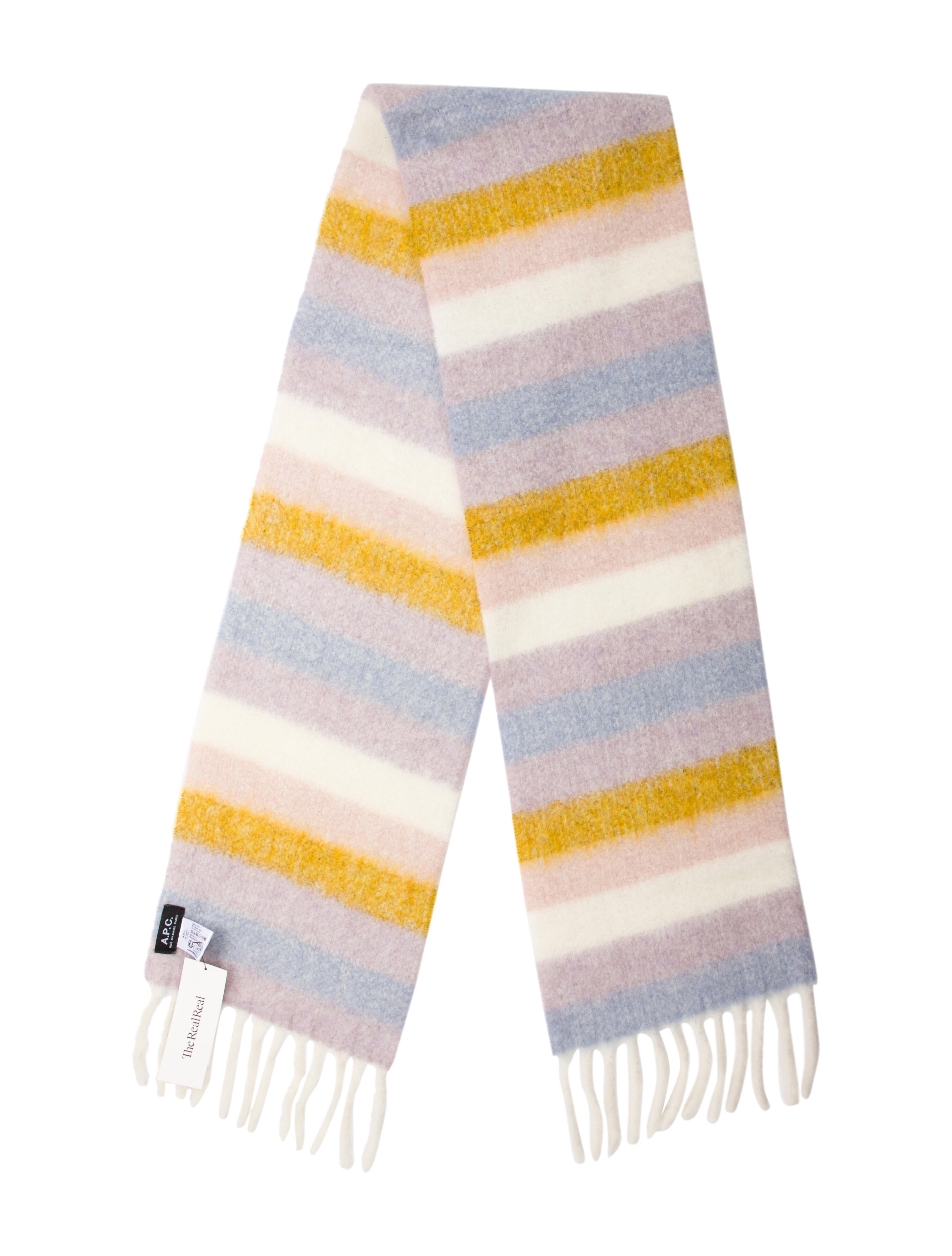 A.P.C. Alpaca Striped Scarf