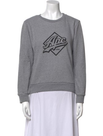 A.P.C. Graphic Print Crew Neck Sweatshirt