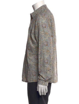 A.P.C. Paisley Print Long Sleeve Shirt