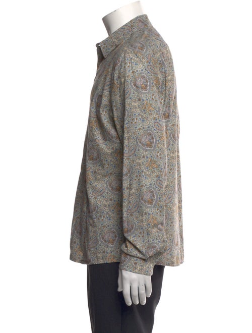 A.P.C. Paisley Print Long Sleeve Shirt