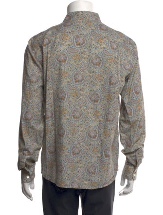 A.P.C. Paisley Print Long Sleeve Shirt