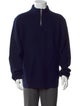 A.P.C. Virgin Wool Mock Neck Polo Sweater