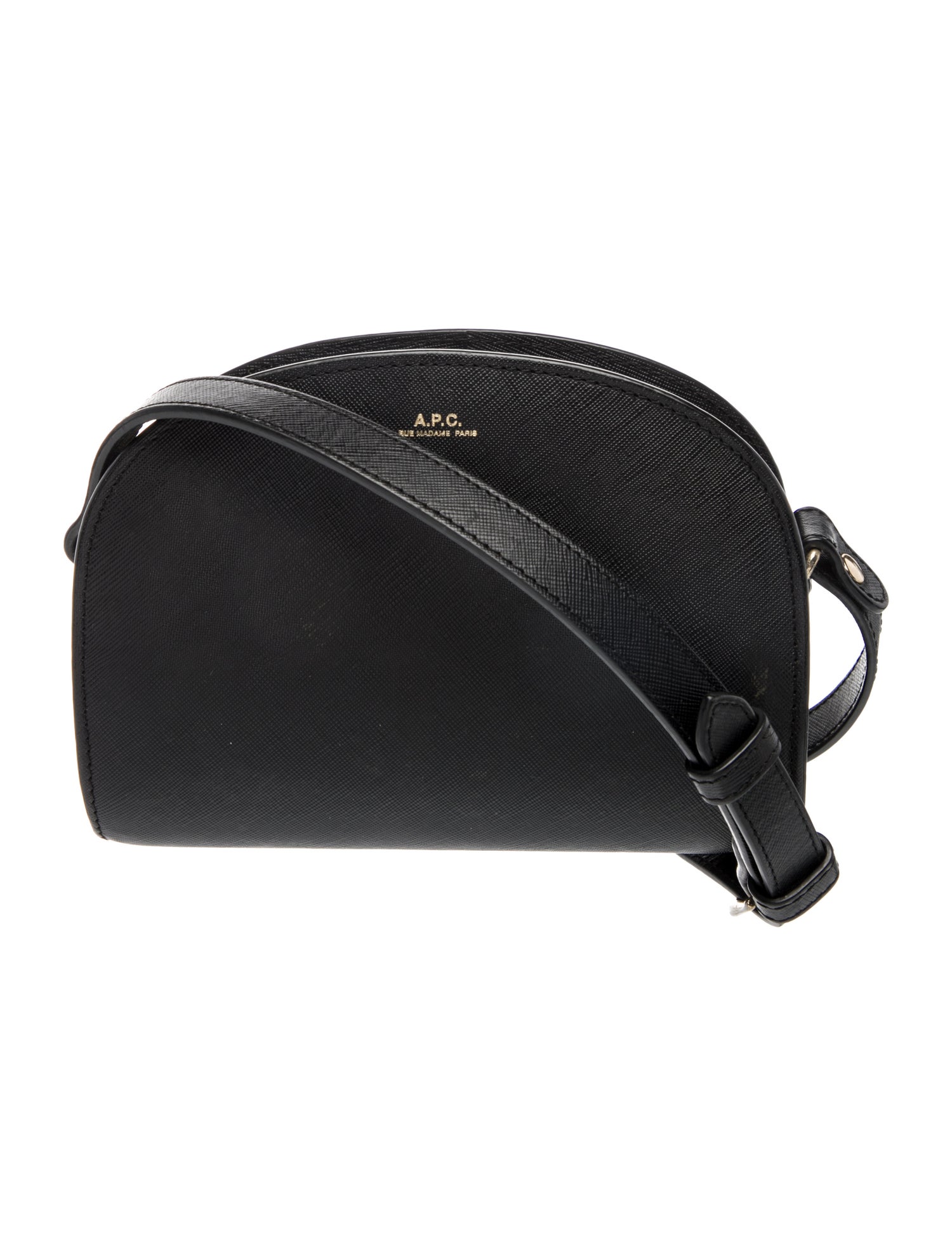 A.P.C. Saffiano Leather Crossbody Bag