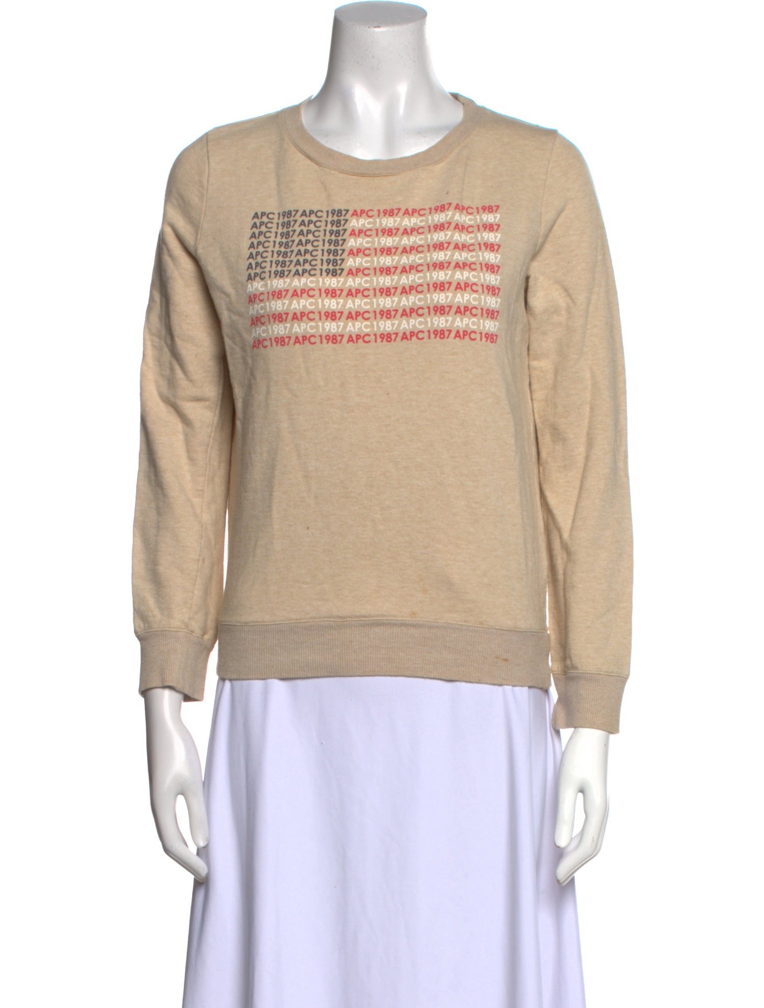 A.P.C. Graphic Print Crew Neck Sweatshirt