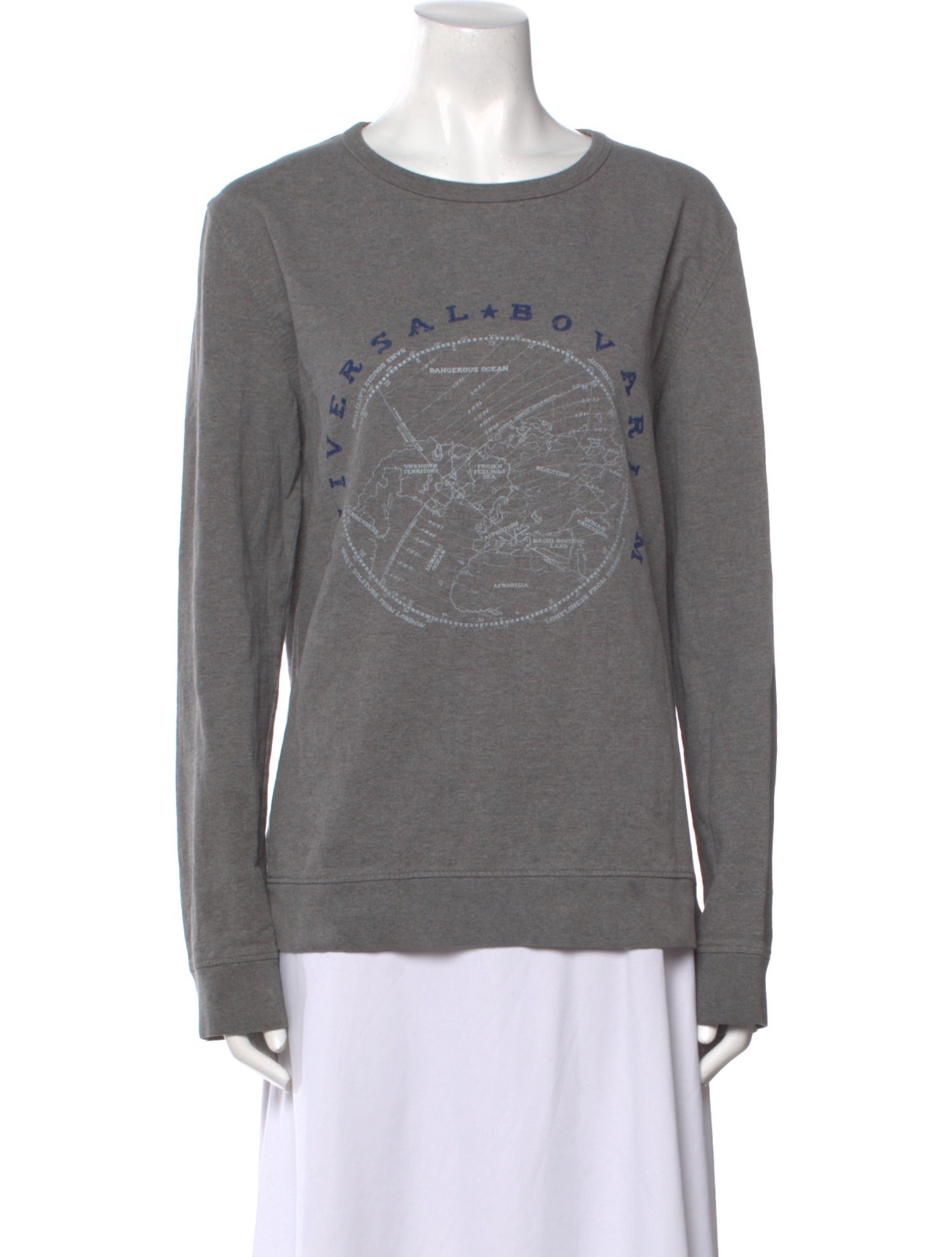 A.P.C. Graphic Print Crew Neck Sweatshirt