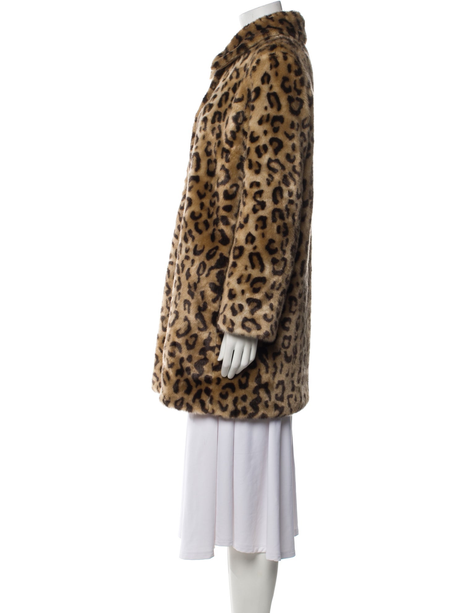 A.P.C. Animal Print Faux Fur Coat