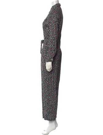 A.P.C. Printed Mock Neck Jumpsuit