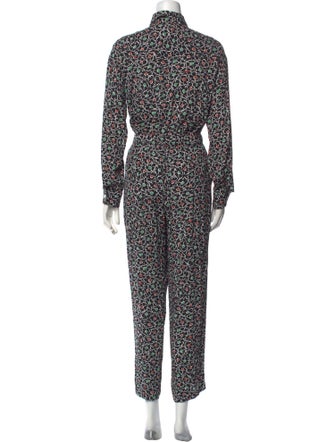 A.P.C. Printed Mock Neck Jumpsuit