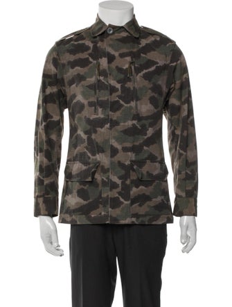 A.P.C. Camouflage Print Utility Jacket