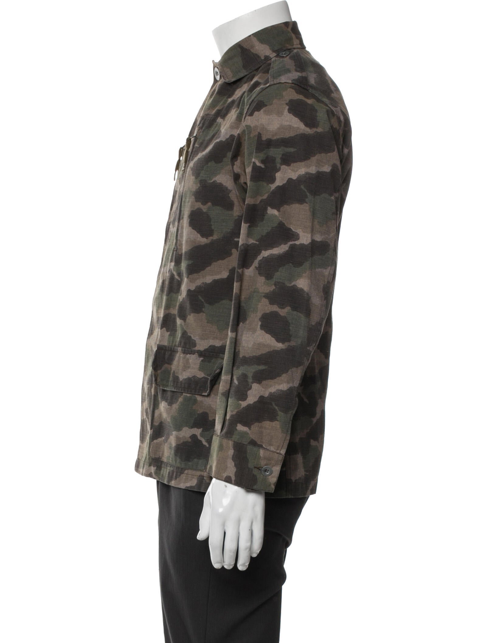 A.P.C. Camouflage Print Utility Jacket