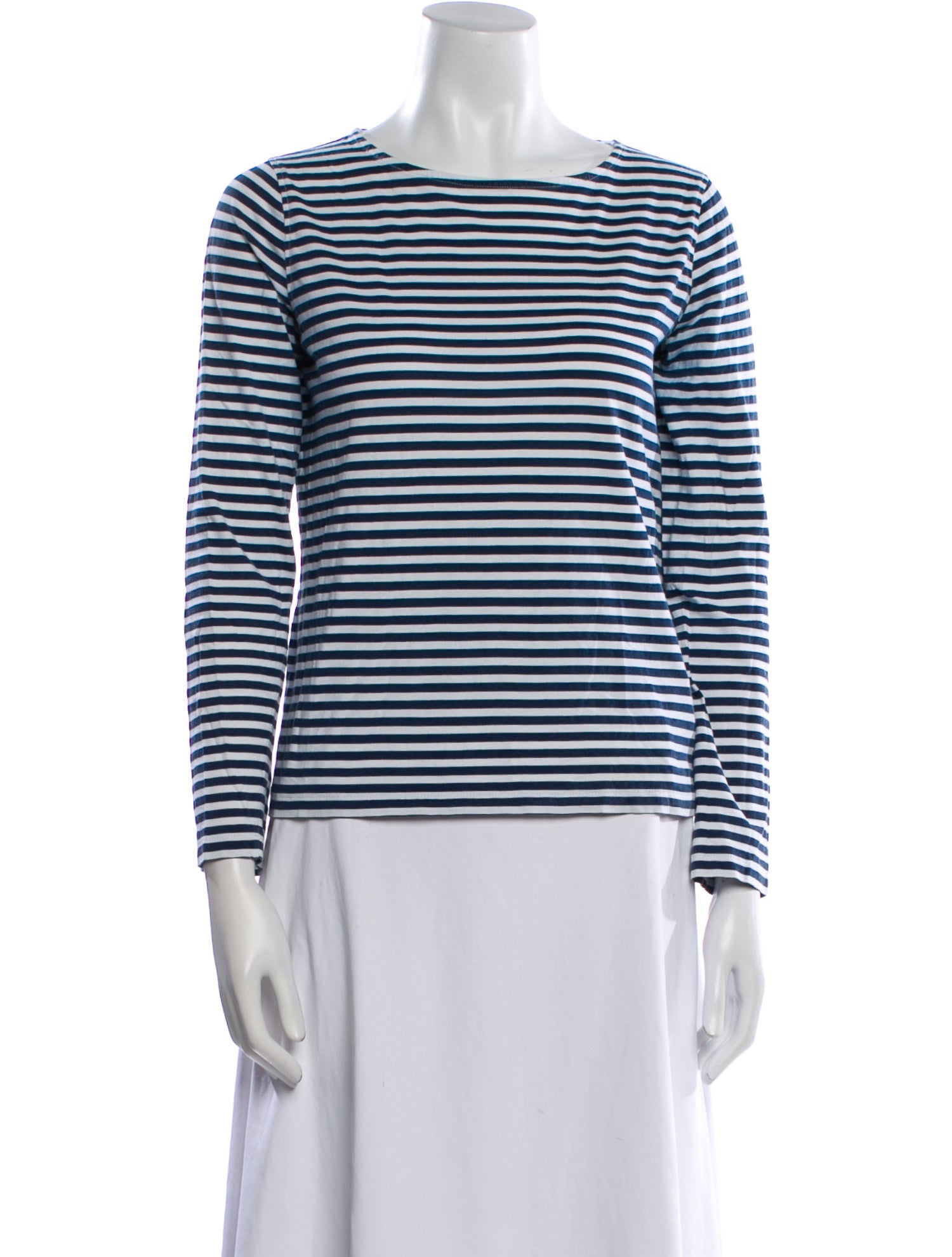 A.P.C. Striped Bateau Neckline Top
