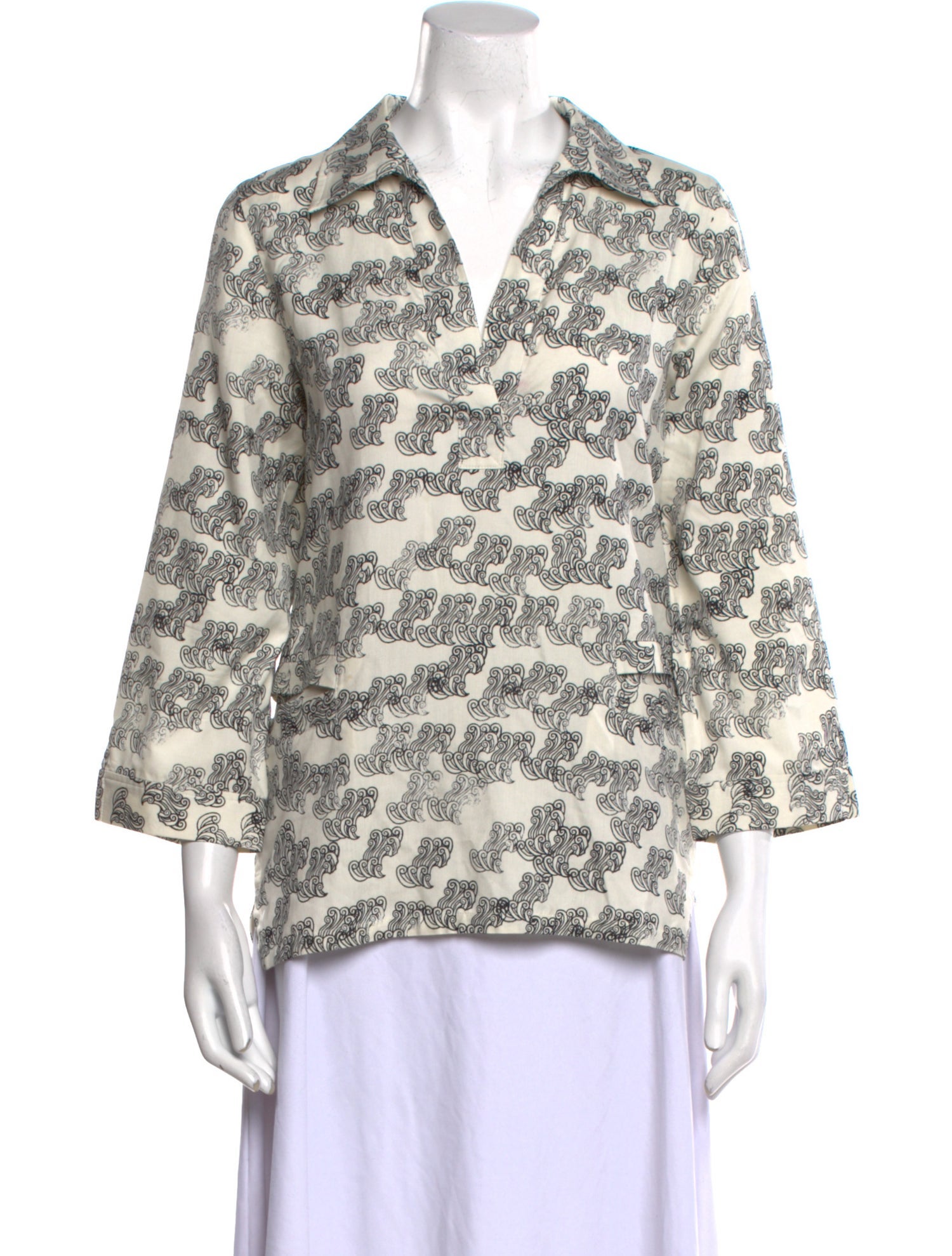 A.P.C. Silk Printed Blouse