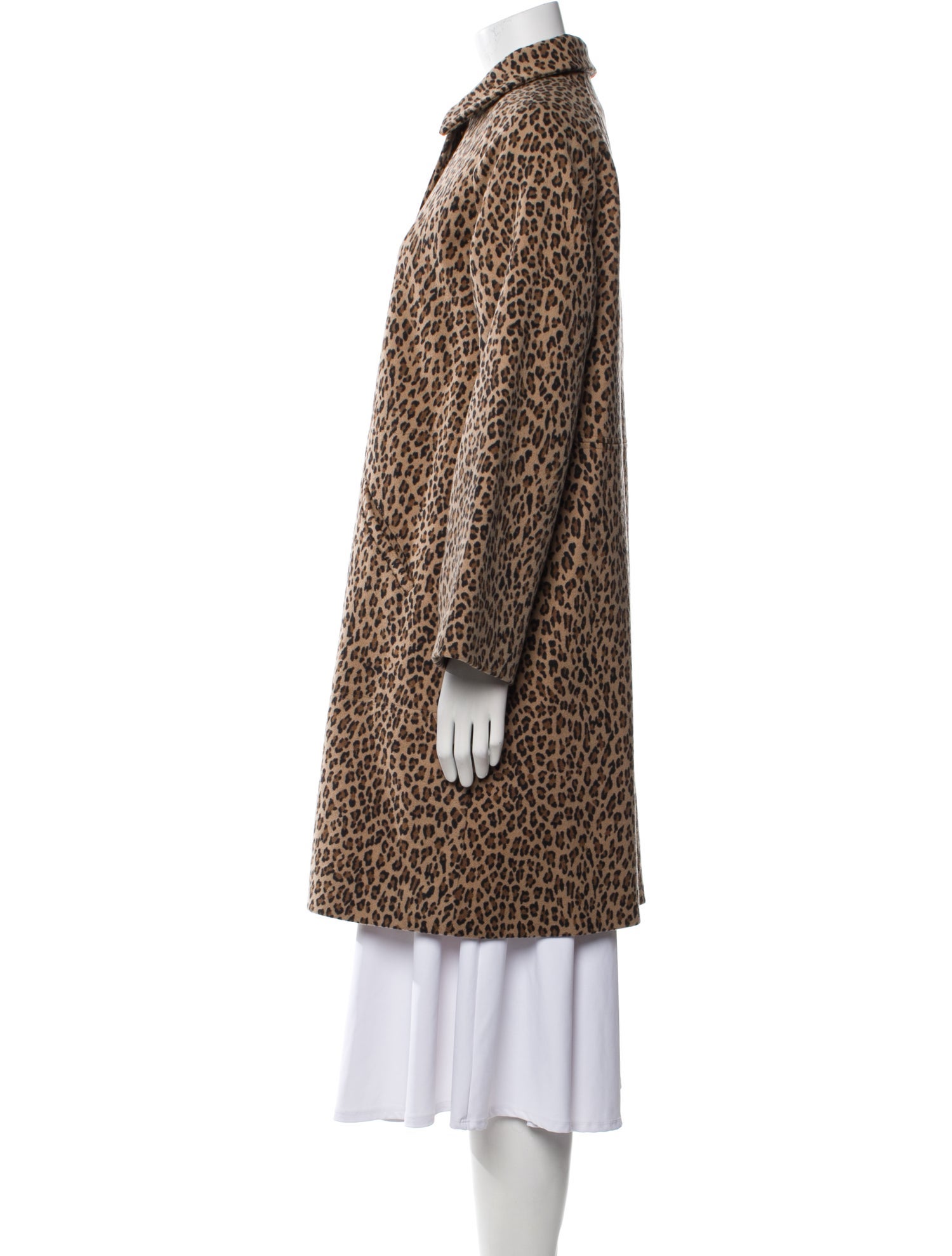 A.P.C. Wool Animal Print Coat