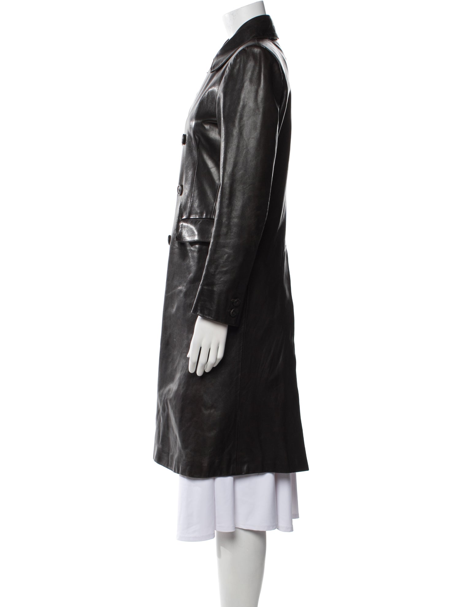 A.P.C. 2014 Leather Trench Coat