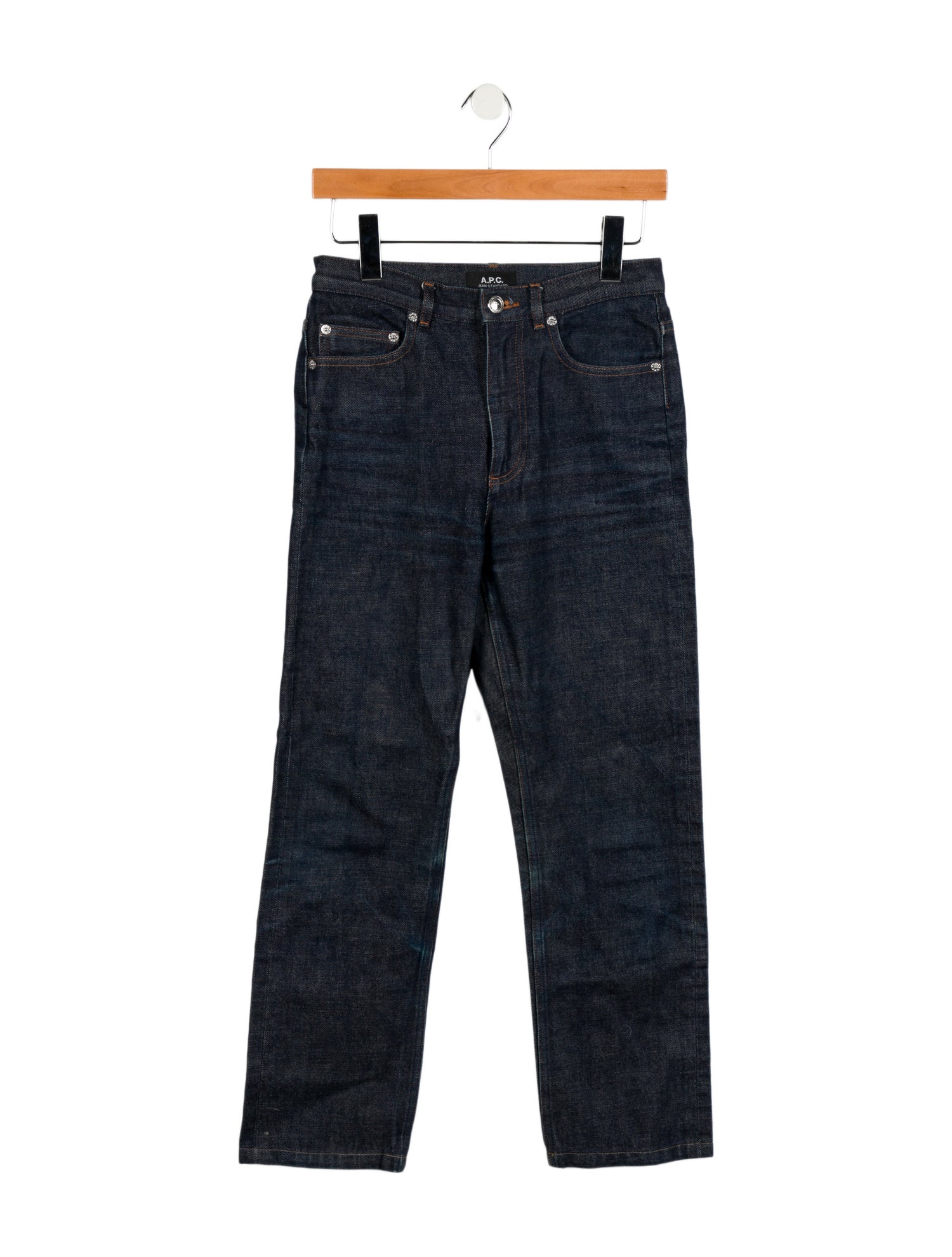A.P.C. High-Rise Straight Leg Jeans