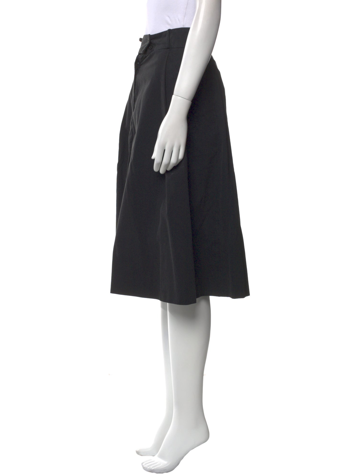 A.P.C. Pleated Accents Knee-Length Skirt