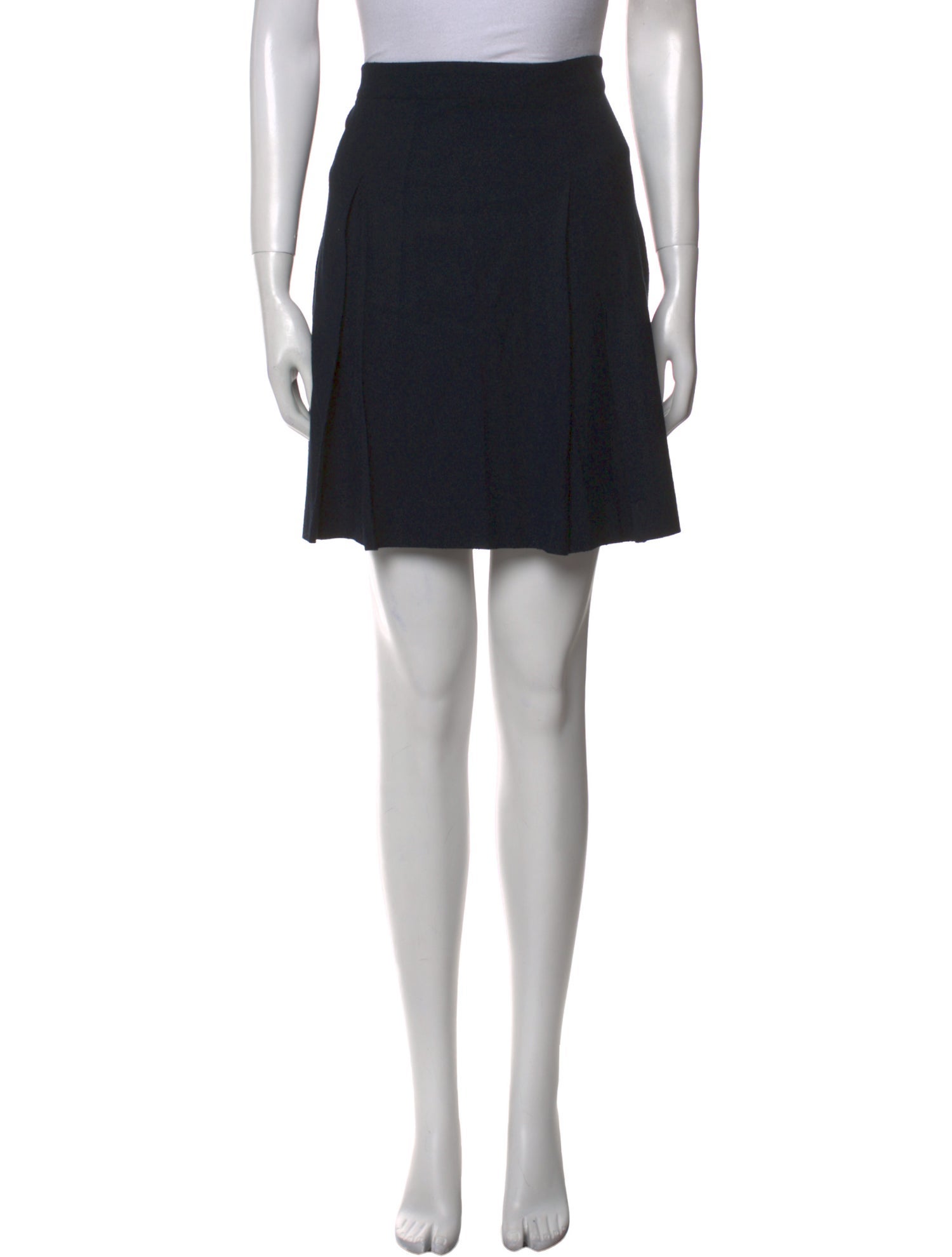 A.P.C. Pleated Accents Knee-Length Skirt