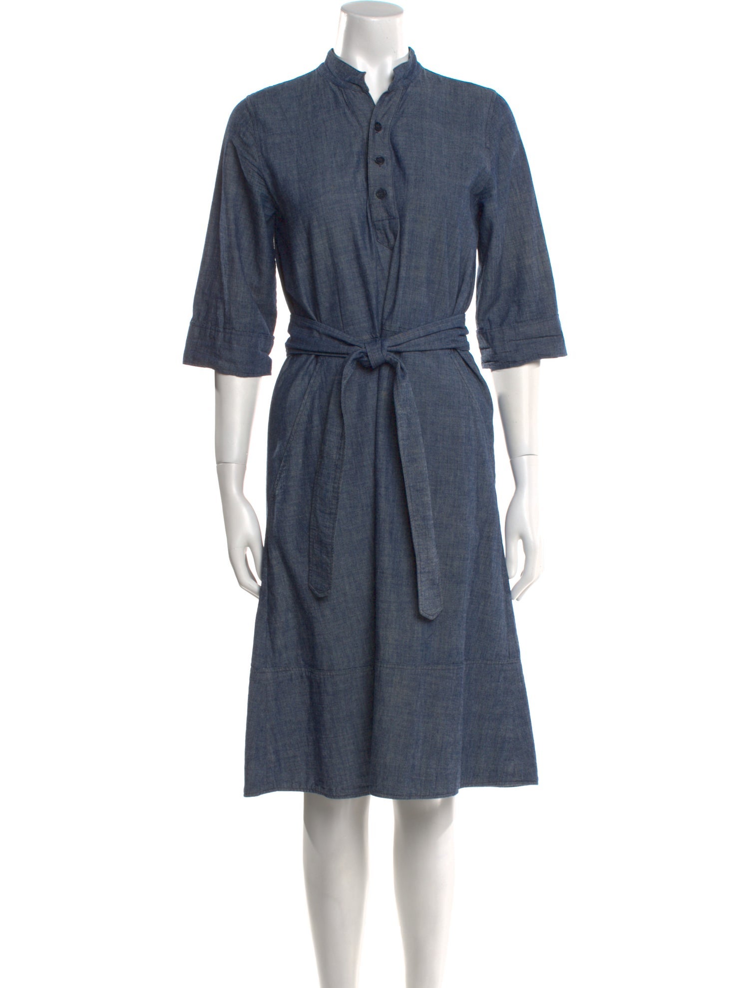 A.P.C. Mock Neck Midi Length Dress