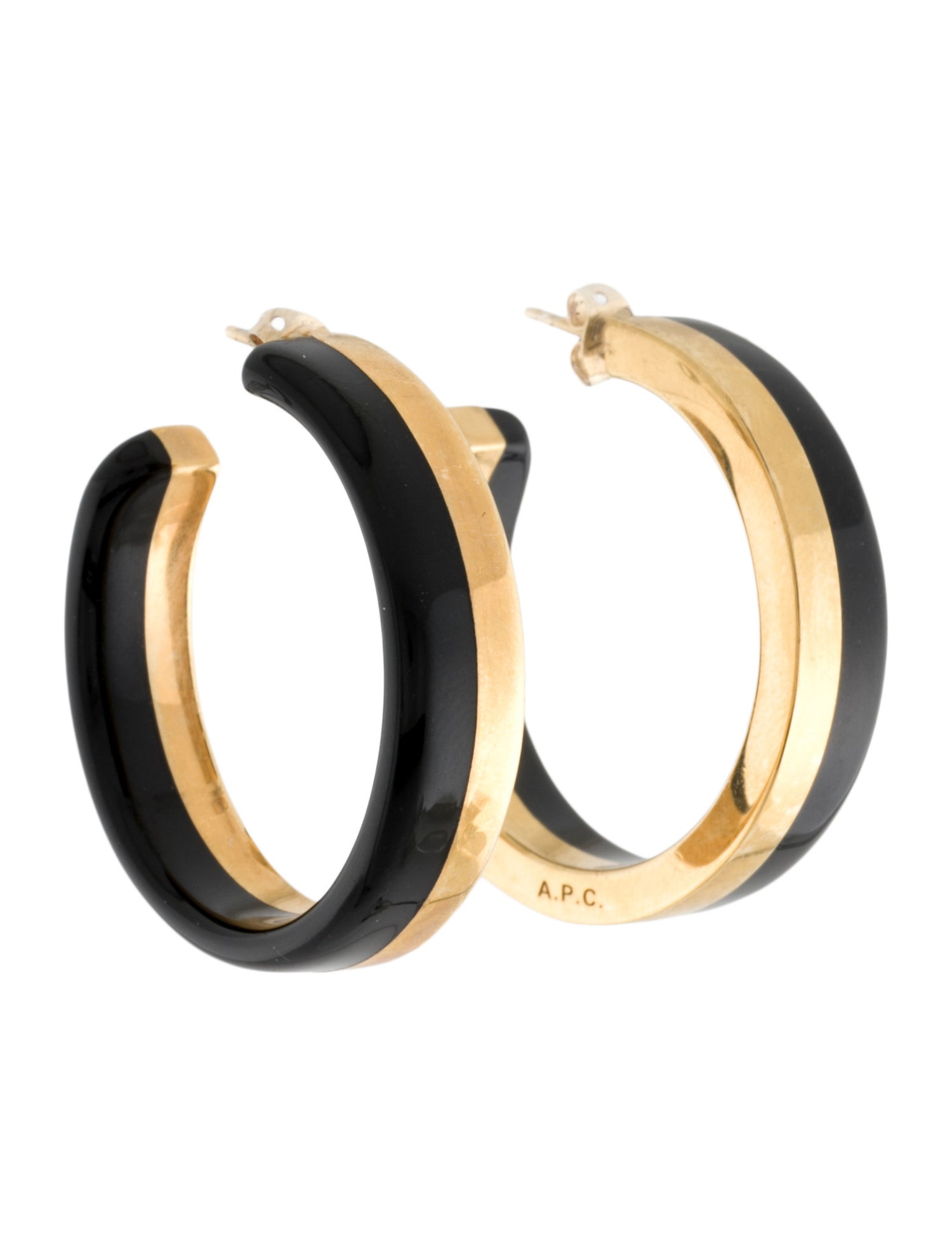 A.P.C. Resin Hoop Earrings