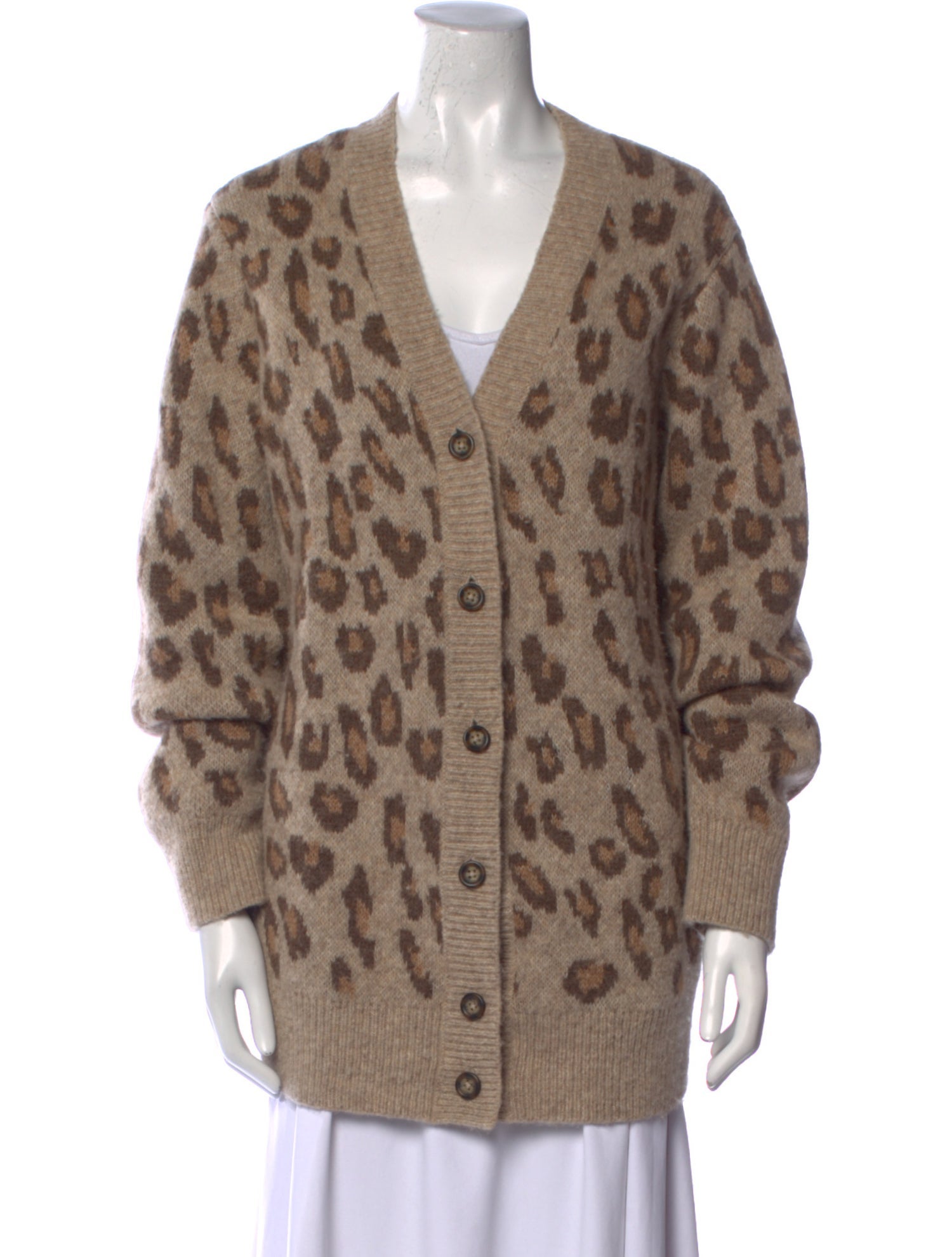 A.P.C. Alpaca Animal Print Sweater