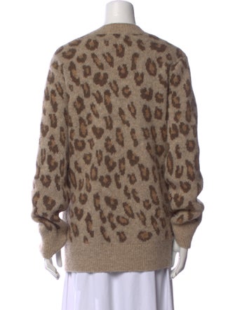 A.P.C. Alpaca Animal Print Sweater