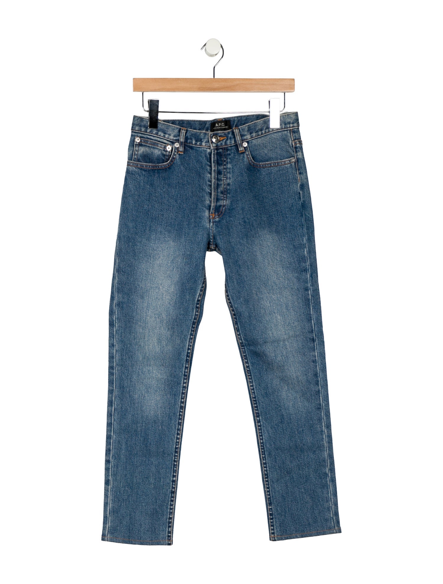 A.P.C. Mid-Rise Straight Leg Jeans