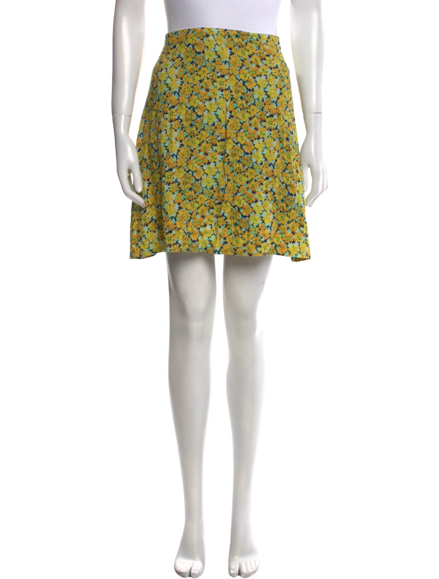 A.P.C. Floral Print Mini Skirt