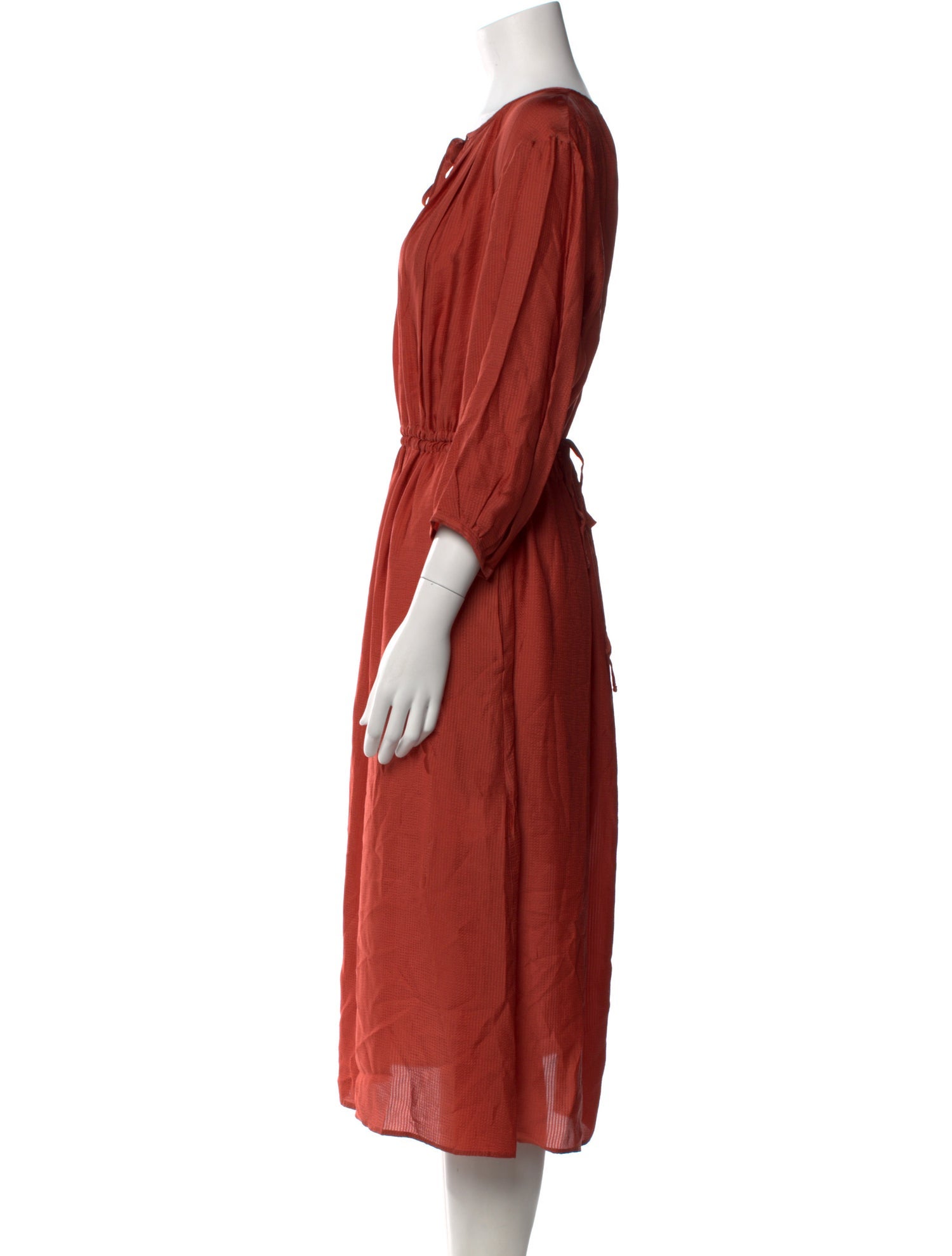 A.P.C. V-Neck Midi Length Dress w/ Tags