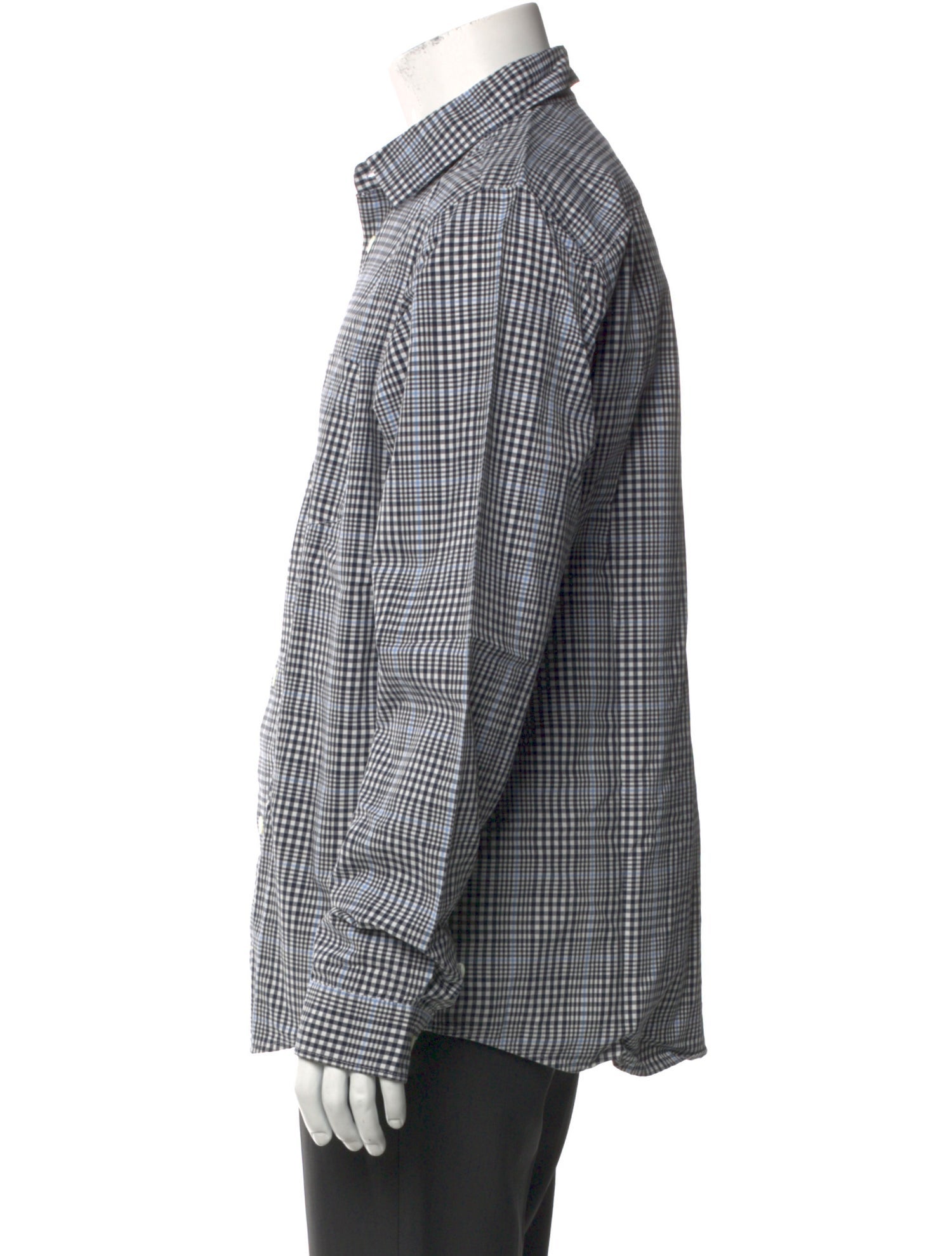 A.P.C. Plaid Print Long Sleeve Dress Shirt