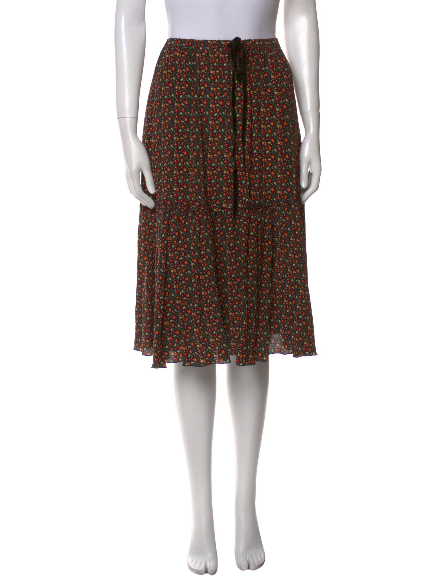 A.P.C. Silk Knee-Length Skirt