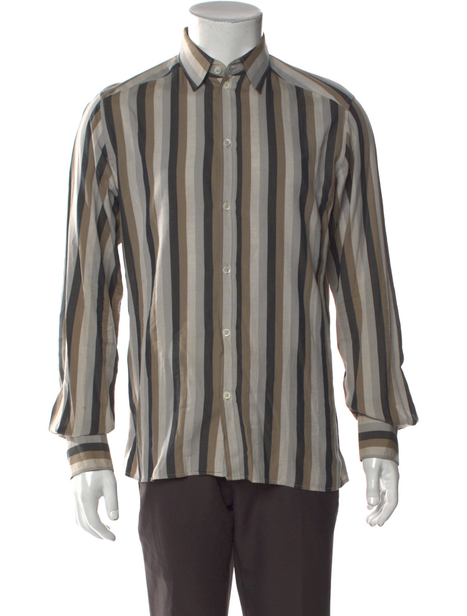 A.P.C. Striped Long Sleeve Shirt