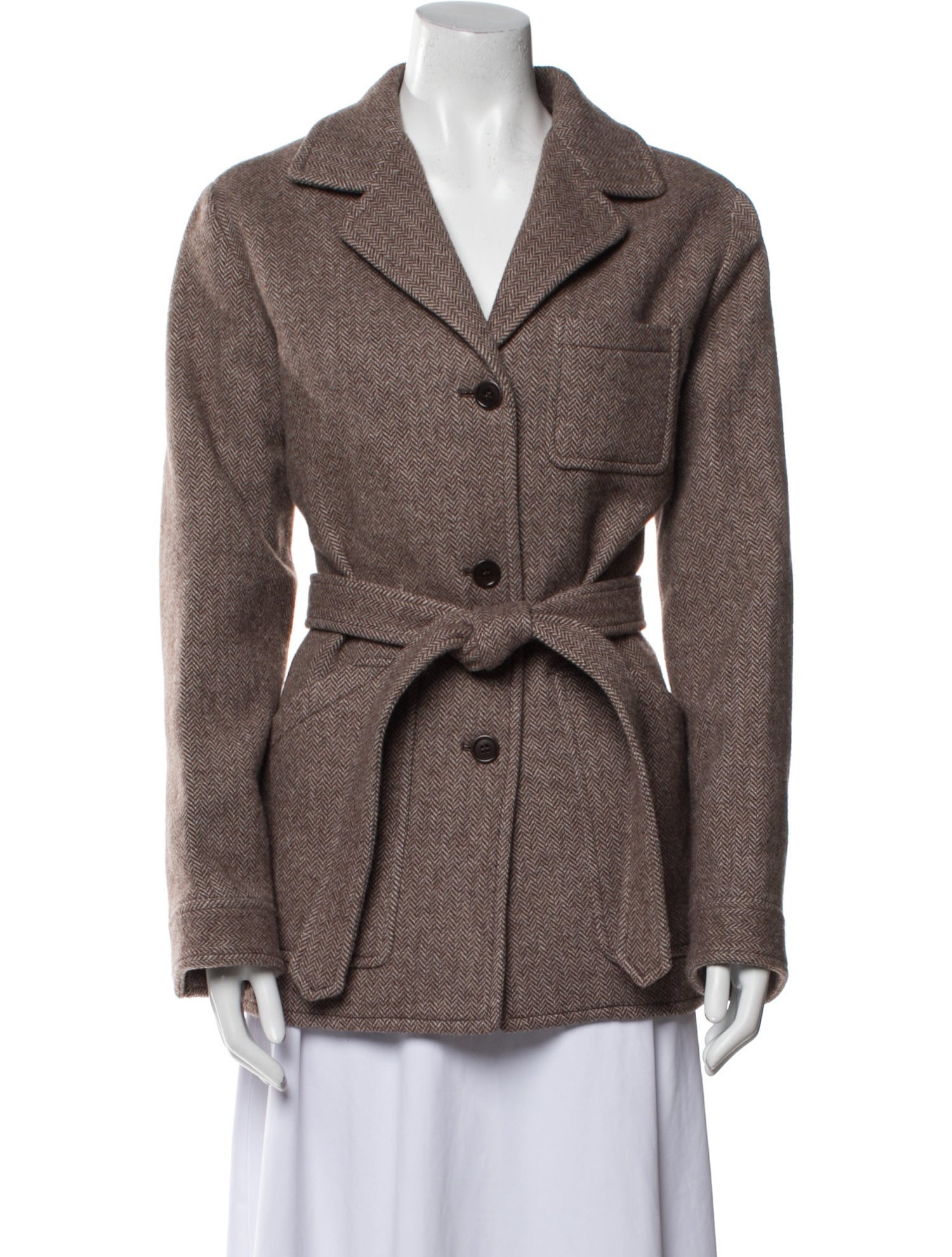 A.P.C. Wool Plaid Print Blazer