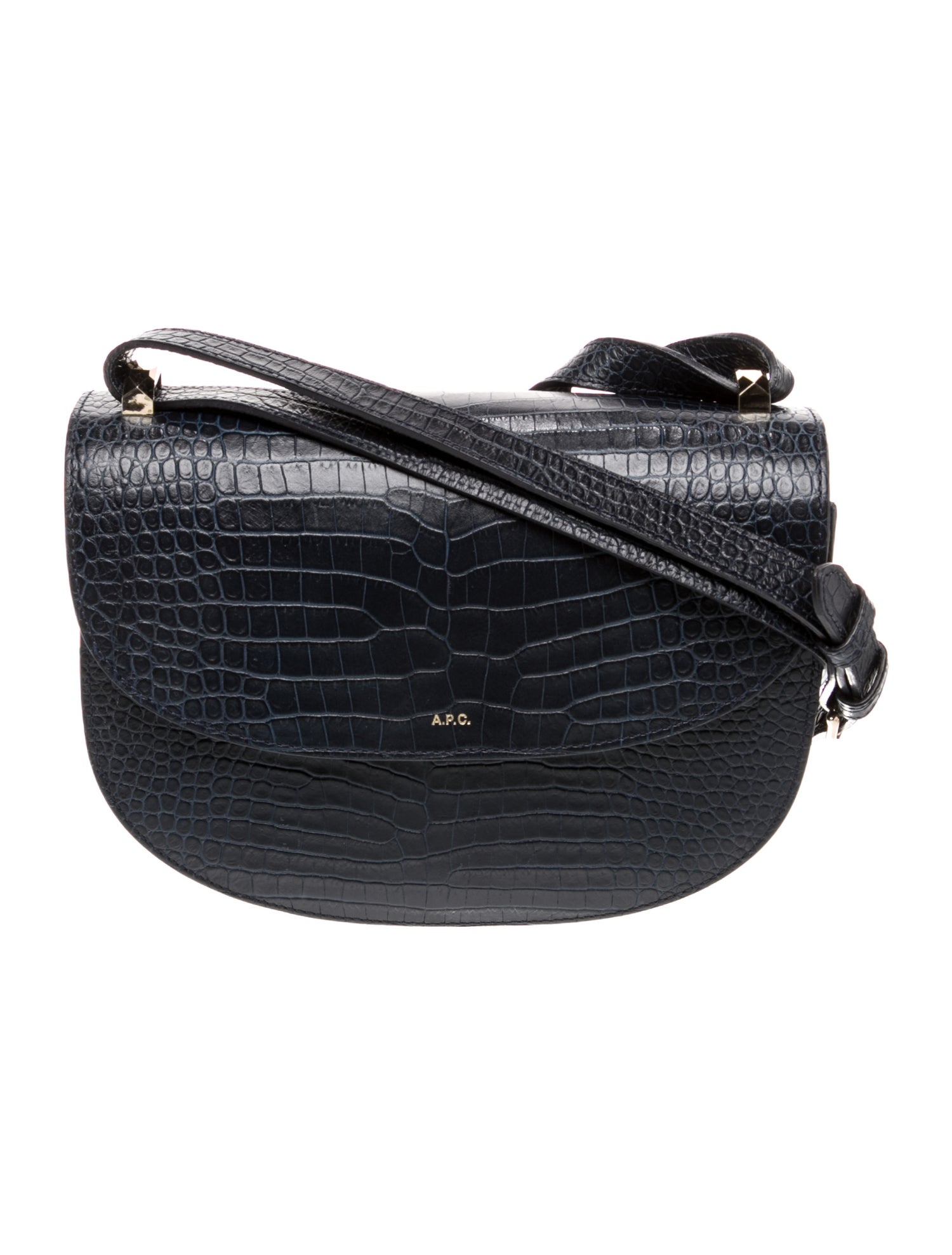 A.P.C. Embossed Leather Crossbody Bag