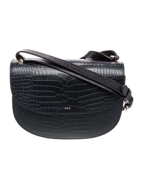A.P.C. Embossed Leather Crossbody Bag