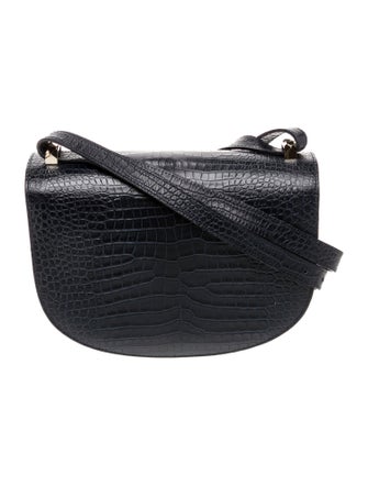 A.P.C. Embossed Leather Crossbody Bag