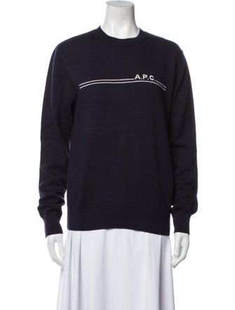 A.P.C. Graphic Print Crew Neck Sweatshirt