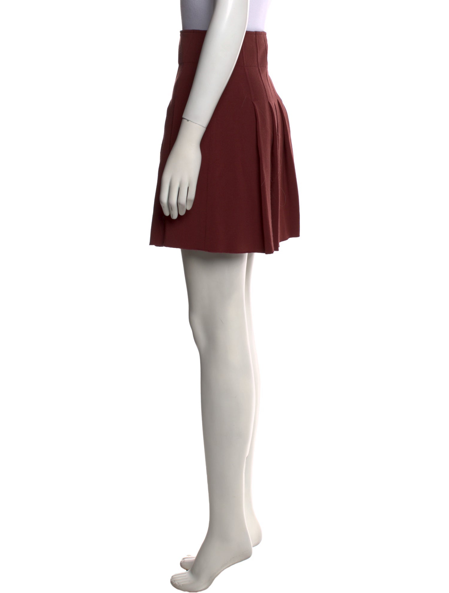 A.P.C. Pleated Accents Mini Skirt