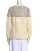 A.P.C. Colorblock Pattern Crew Neck Sweater