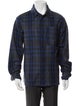 A.P.C. Wool Plaid Print Trucker Jacket