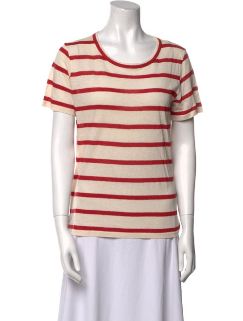 A.P.C. Striped Scoop Neck T-Shirt
