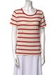 A.P.C. Striped Scoop Neck T-Shirt