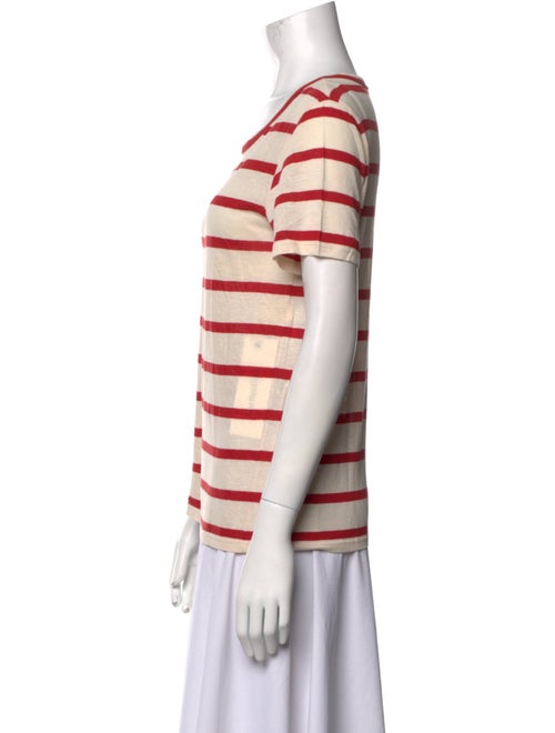 A.P.C. Striped Scoop Neck T-Shirt